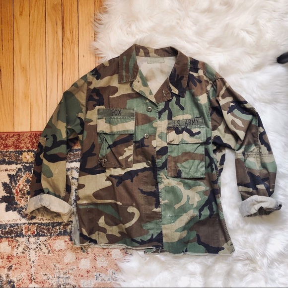 Vintage Jackets & Blazers - Vintage Army Fatigue Jacket